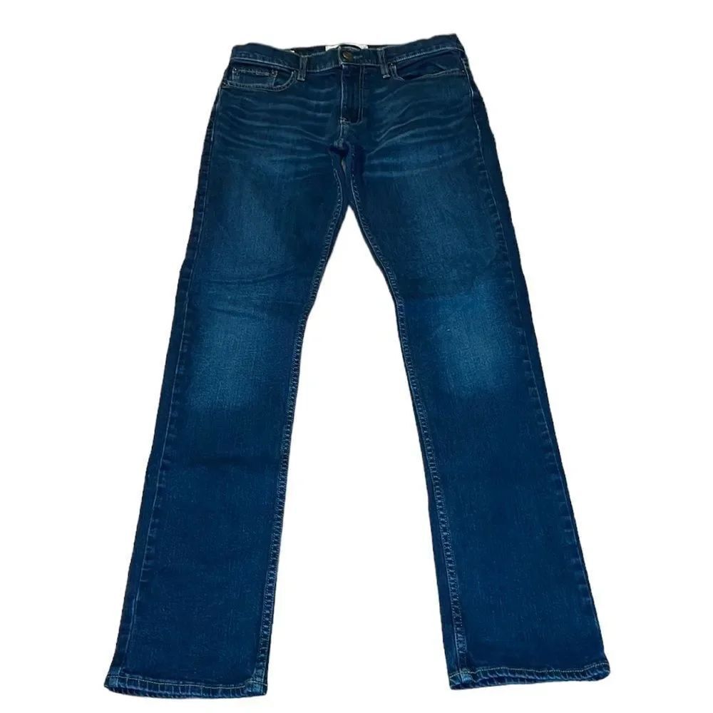 Men’s Hollister Slim Straight Epic Stretch jeans, blue, 32